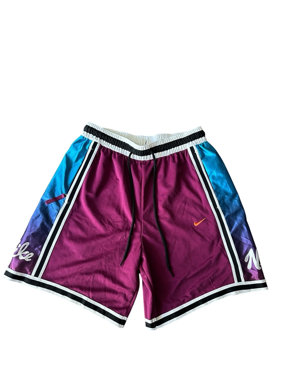 NIKE Dri-FIT DNA Basketball Shorts Teal Burgundy Men’s Size Medium